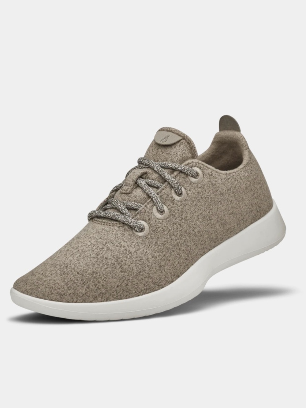 Allbirds Tan Olive Green Wool Runner Lace Up Casual Sneakers